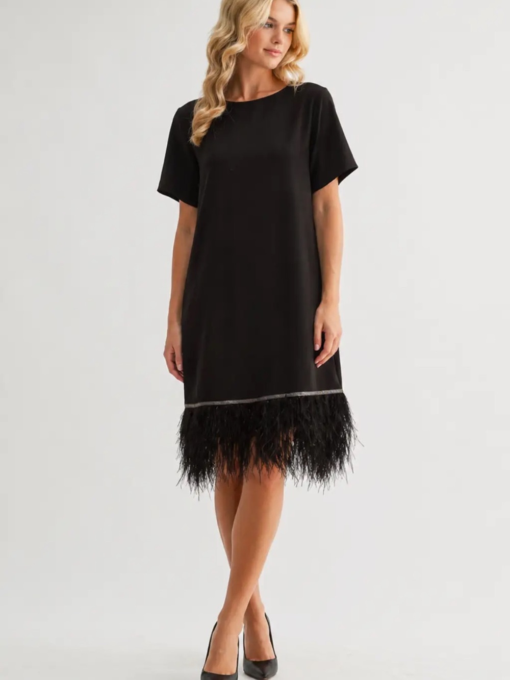 Joh Jan Feathered Dress